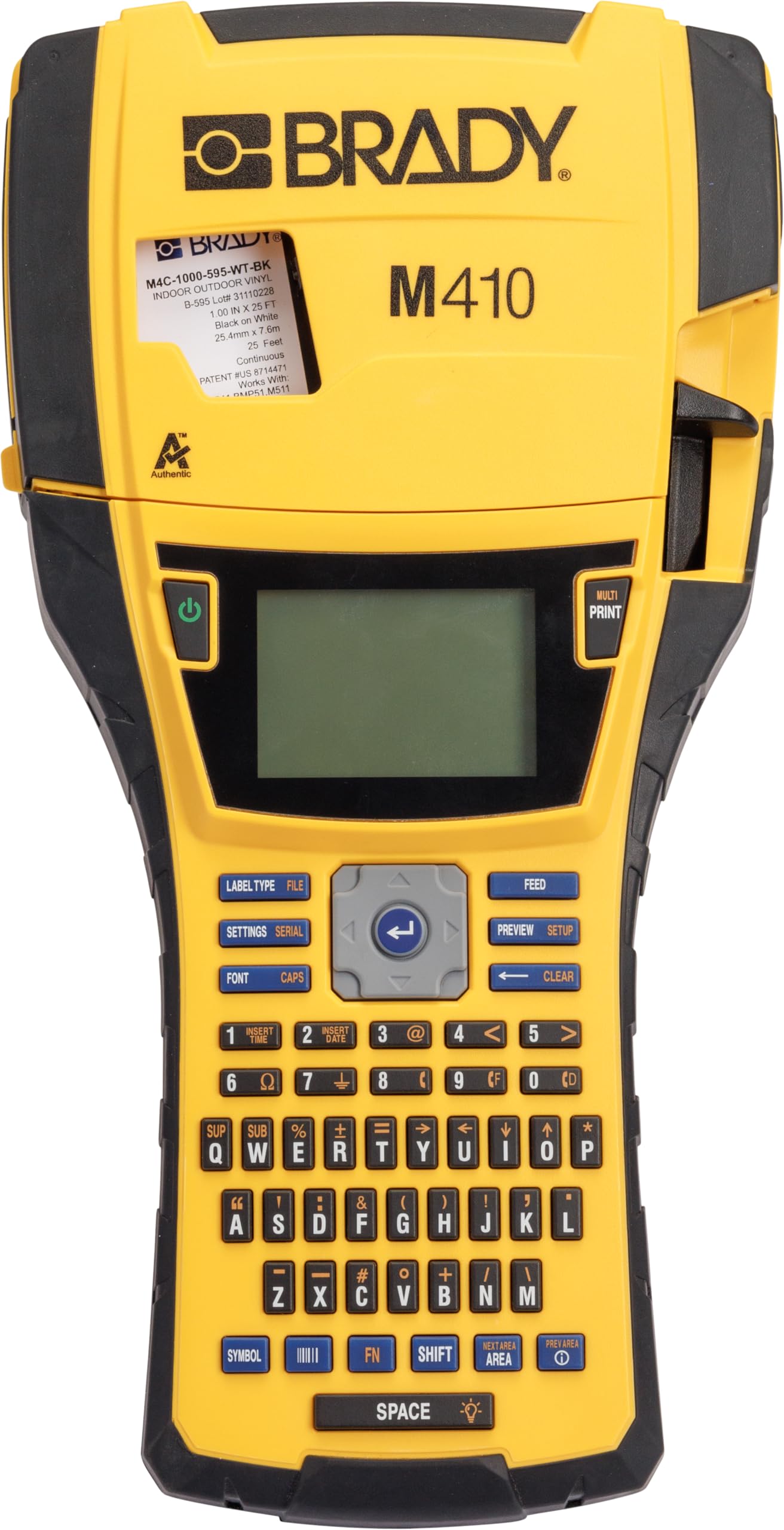 Brady M410 Handheld Portable Industrial Label Printer, 1