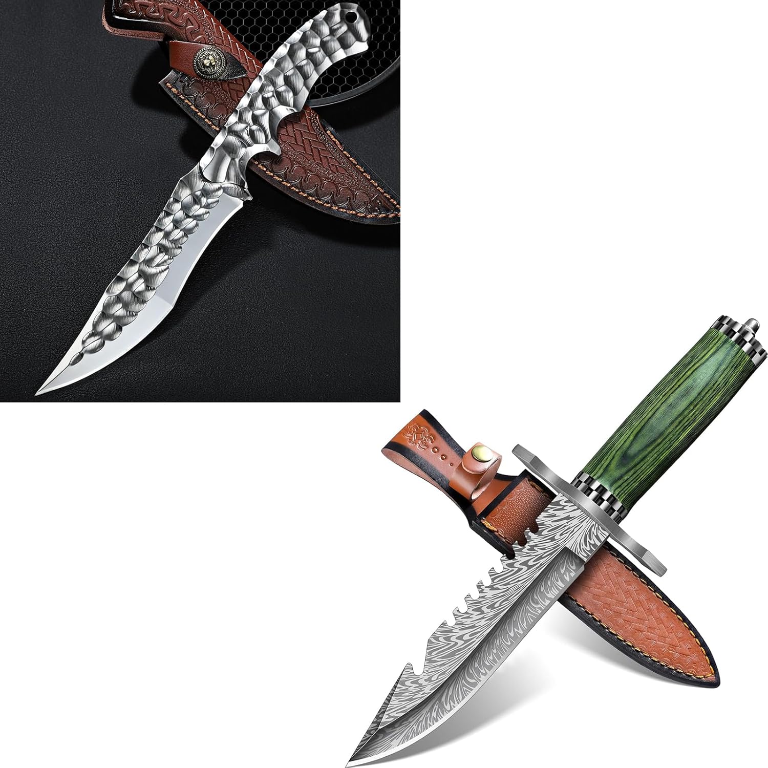 Purple Dragon Fixed Blade Knife with Sheath- Fixed Blade Knife with Sheath