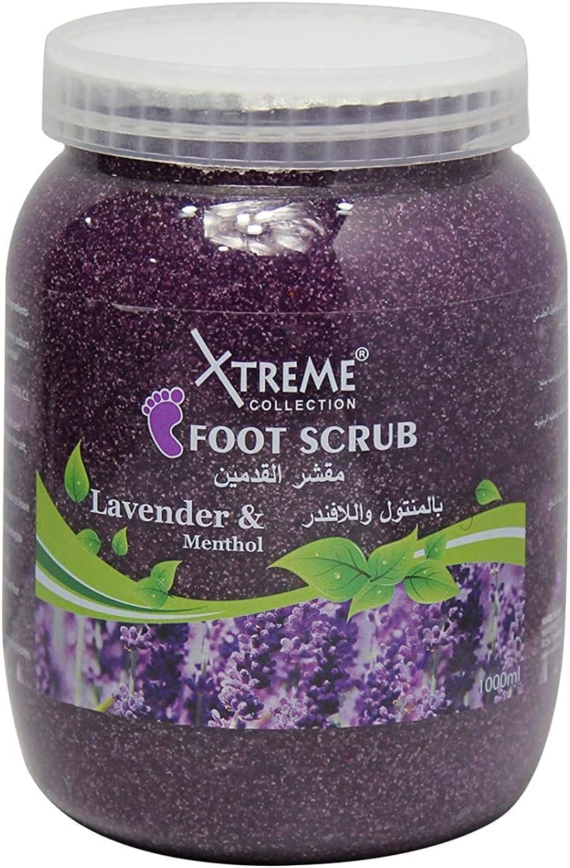 FOOT SCRUB 1000ML - MENTHOL & LAVENDER