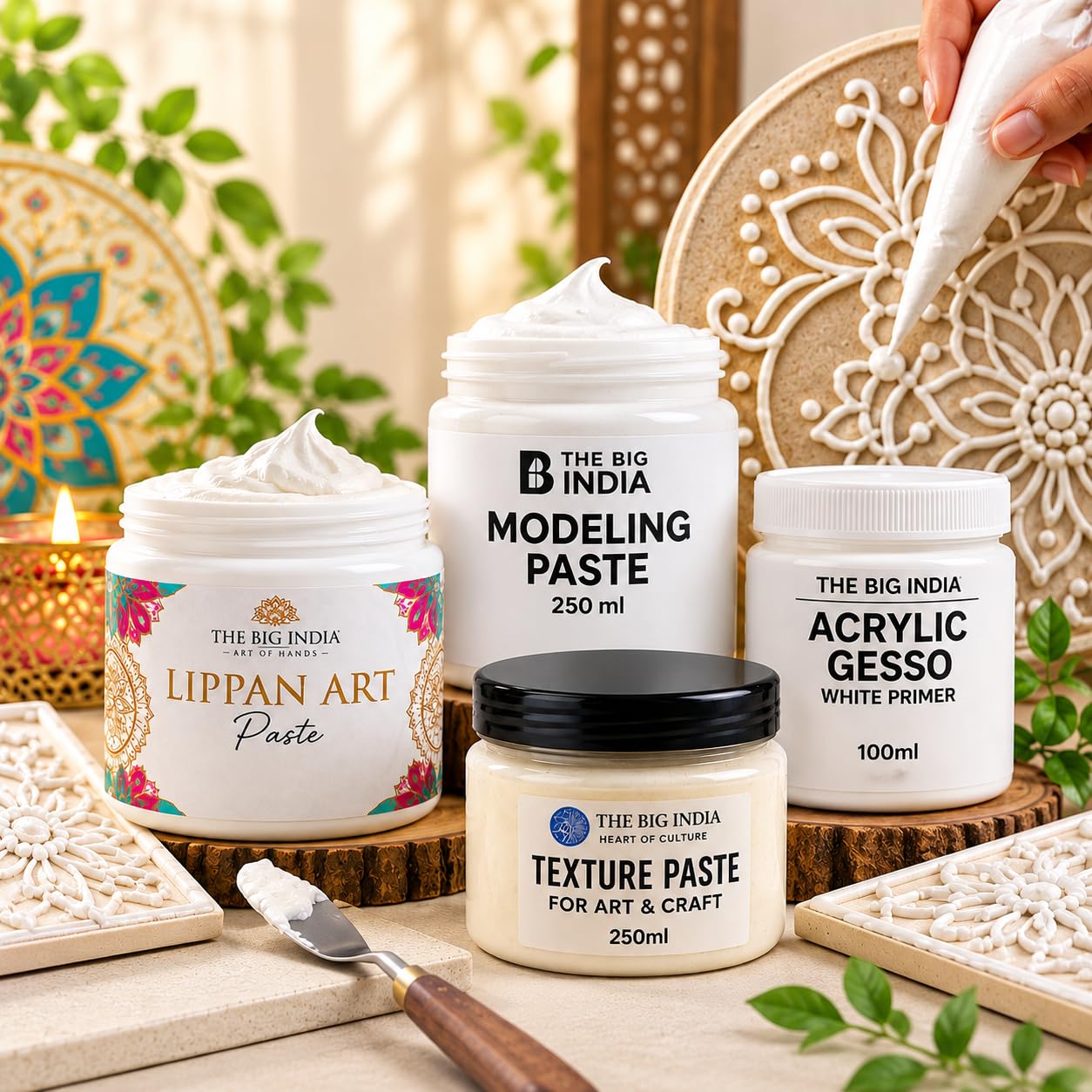 Lippan Art Ceramic Cone - 250ml DIY Clay Paste -1