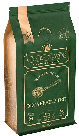 Organic Whole Bean Coffee Medium Roast (16oz) - Decaffeinated
