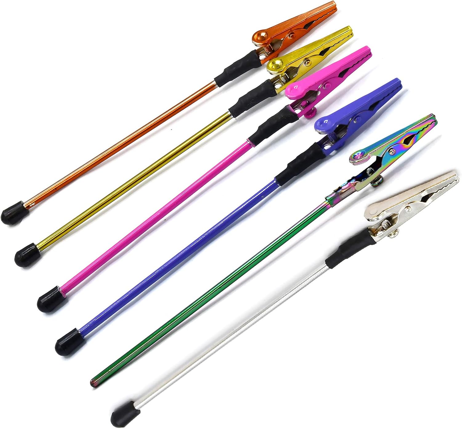 6 Mix Colors Set Of Bracelet Tool Jewelry Helper- Bracelet Fastener Helper with Watch Clasps & Zipper Pull. Easy Fastener Bracelet Holder 6" by G.S Online Store