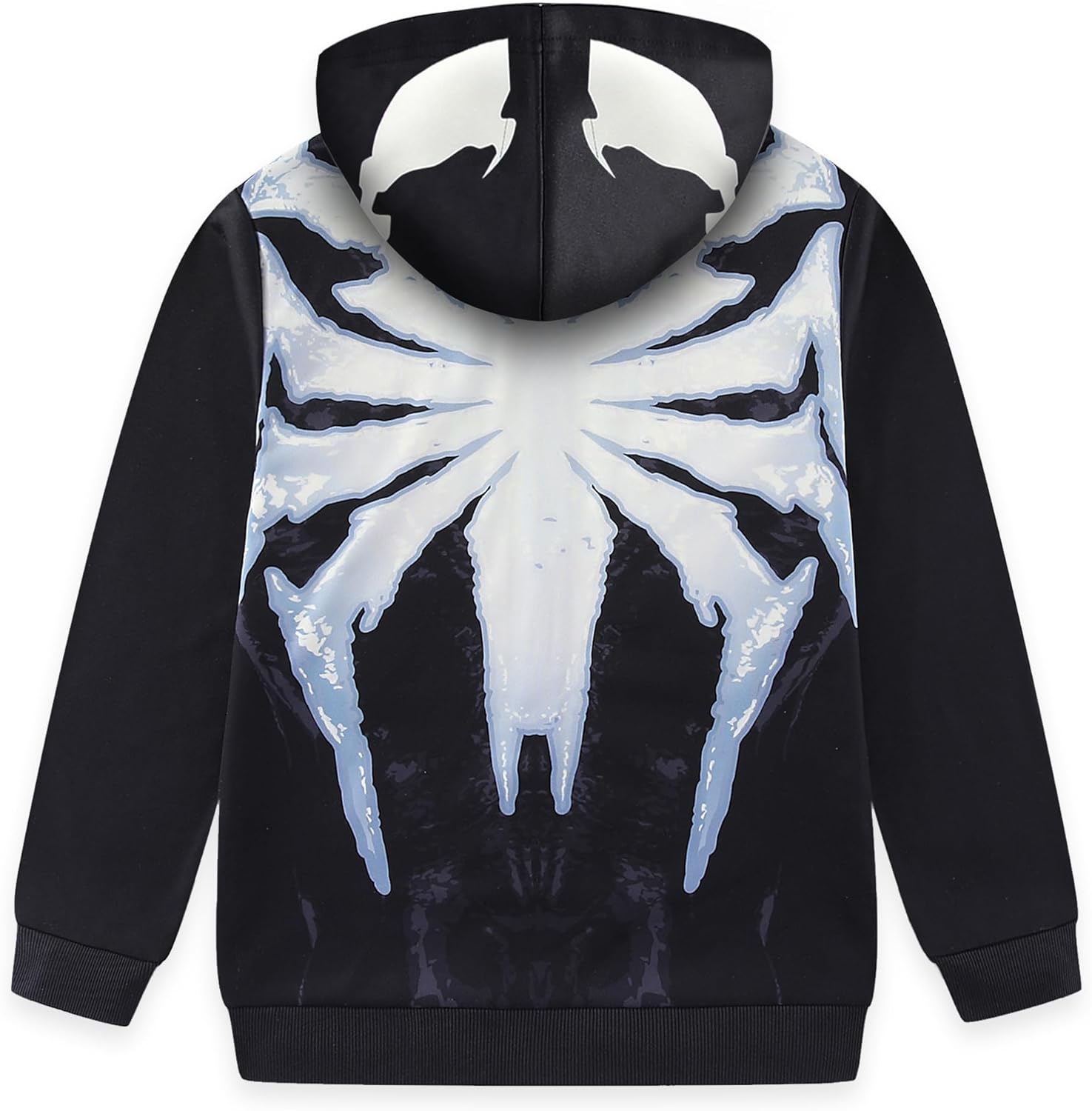 Marvel Spider-Man 2 Miles Morales Venom Boys Full Zip Up Hoodie for Big Kids (Size: 8-20) - Image 4