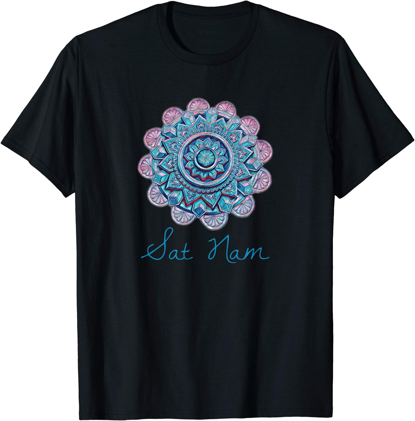 Yoga and mindfulness t-shirtsSat Nam Kundalini Yoga Mandala T-Shirt