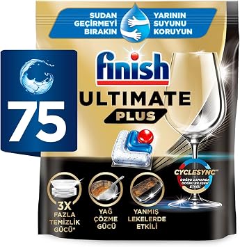 Finish Ultimate Plus 75 Kapsül Bulaşık Makinesi Deterjanı Tableti