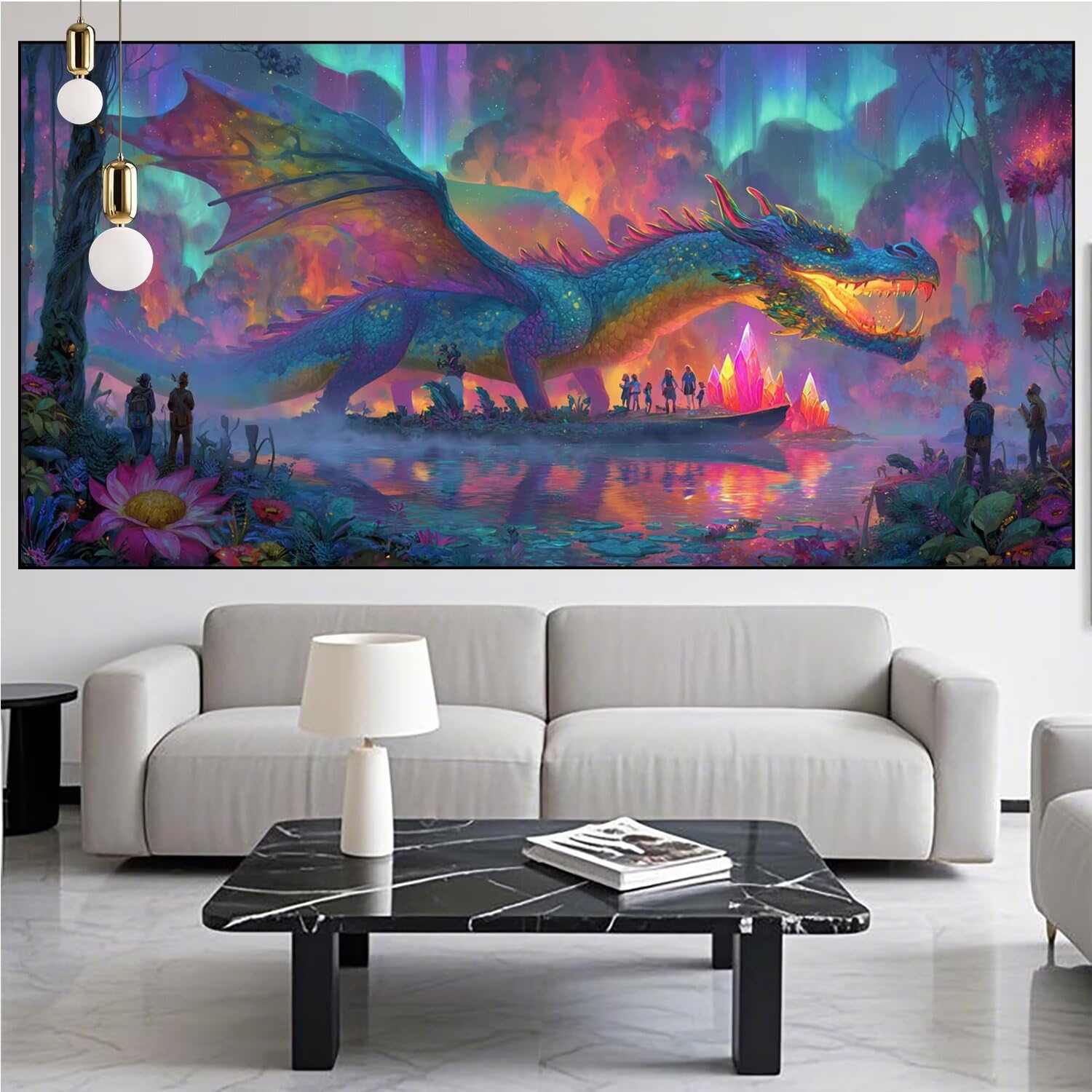 Dragon Diamond Art Abstract Diamond Painting Arts and Crafts for Adults, zestaw do malowania diamentami 5D, dorosłych, Crysta, haft krzyżykowy, rękodzieło, obrazy, zestaw do haftowania dla