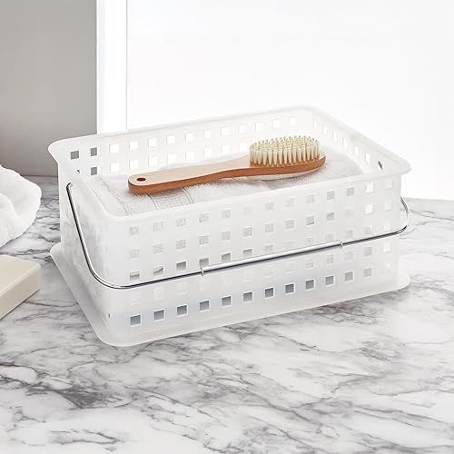 Miniatura 3 de Cesta organizadora de almacenamiento InterDesign, Plástico, Frost, M