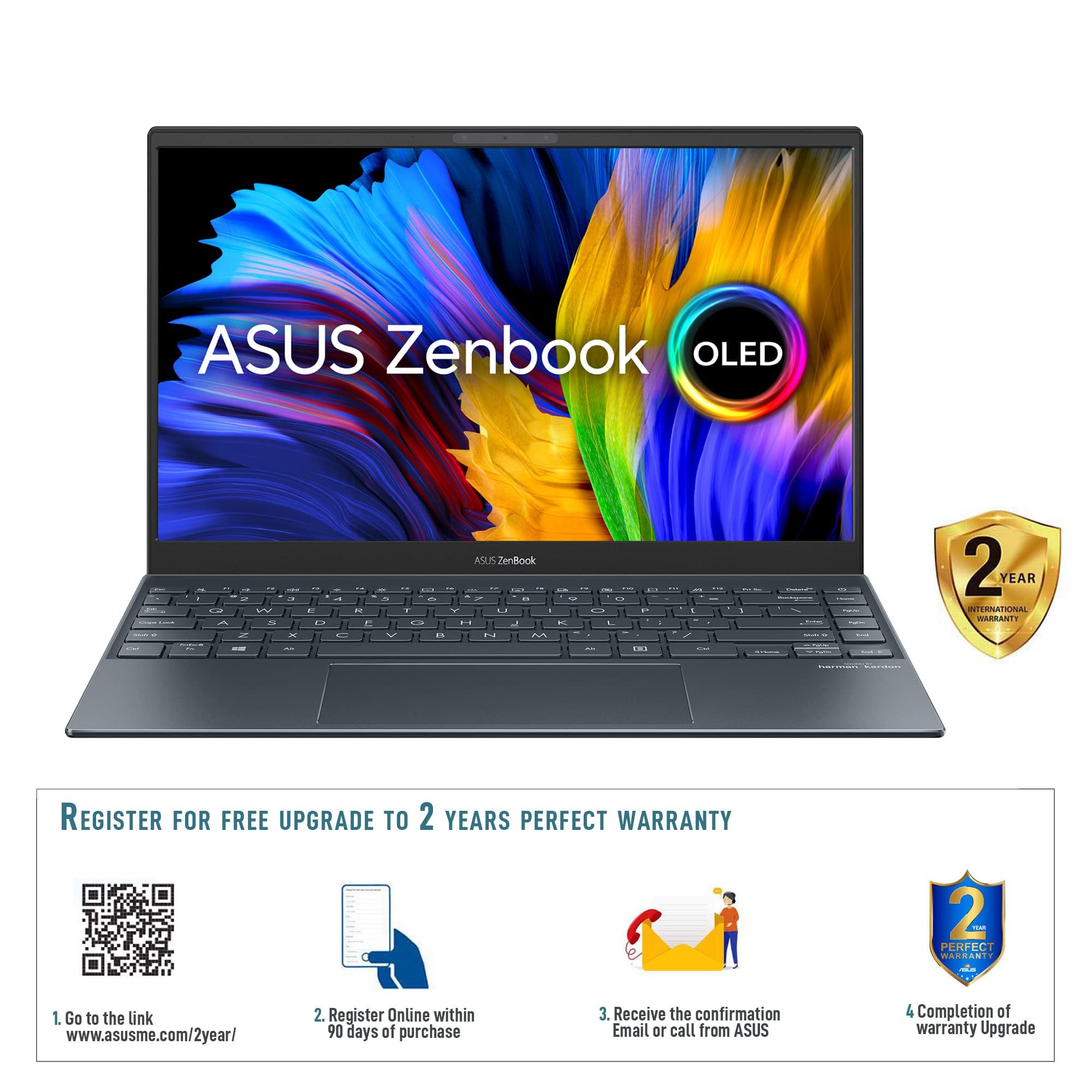 Asus Zenbook 13 Oled UX325EA-OLED105W (Pine Grey), Slim Laptop, I5