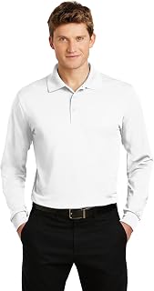 Sport-Tek® Long Sleeve Micropique Sport-Wick® Polo. ST657 White 2XL