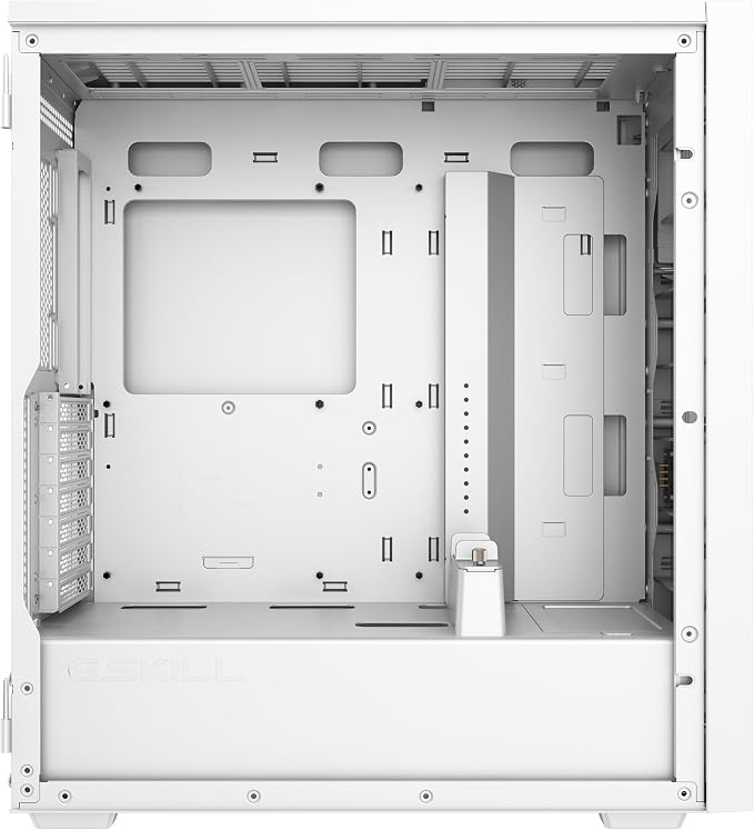 Gabinete Mid Tower ATX con panel lateral de vidrio templado blanco miniatura 4
