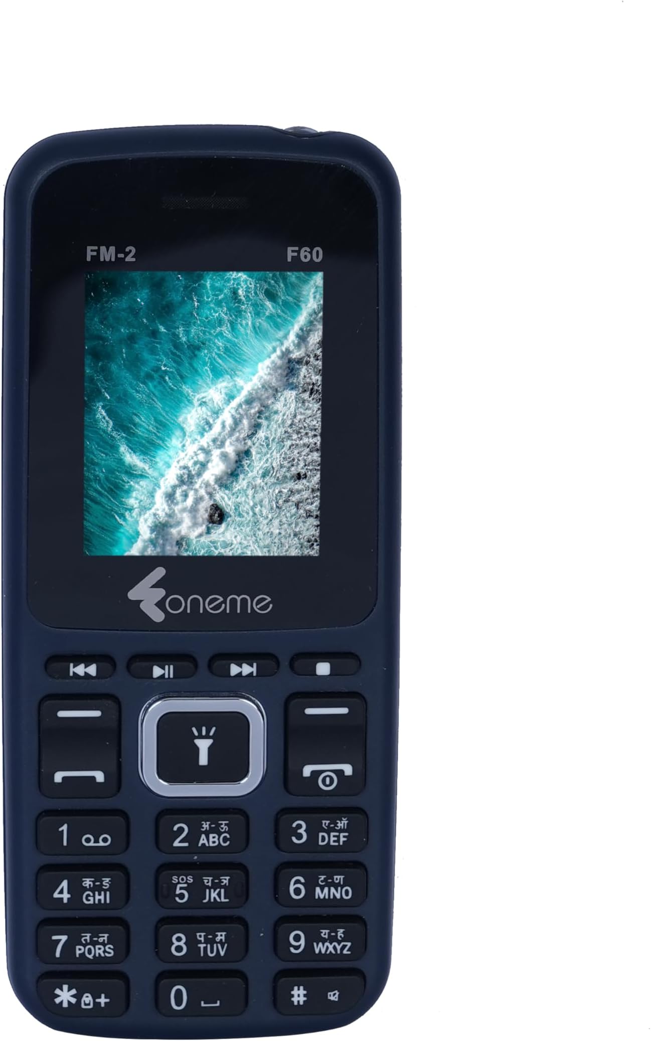 F60 Dual Sim |Keypad Mobile| with 1.8" Display | Voice Changer | Auto Call Recording | Long Lasting Battery | Wireless FM | Digital Camera | Feature Phone | Torch | Blue