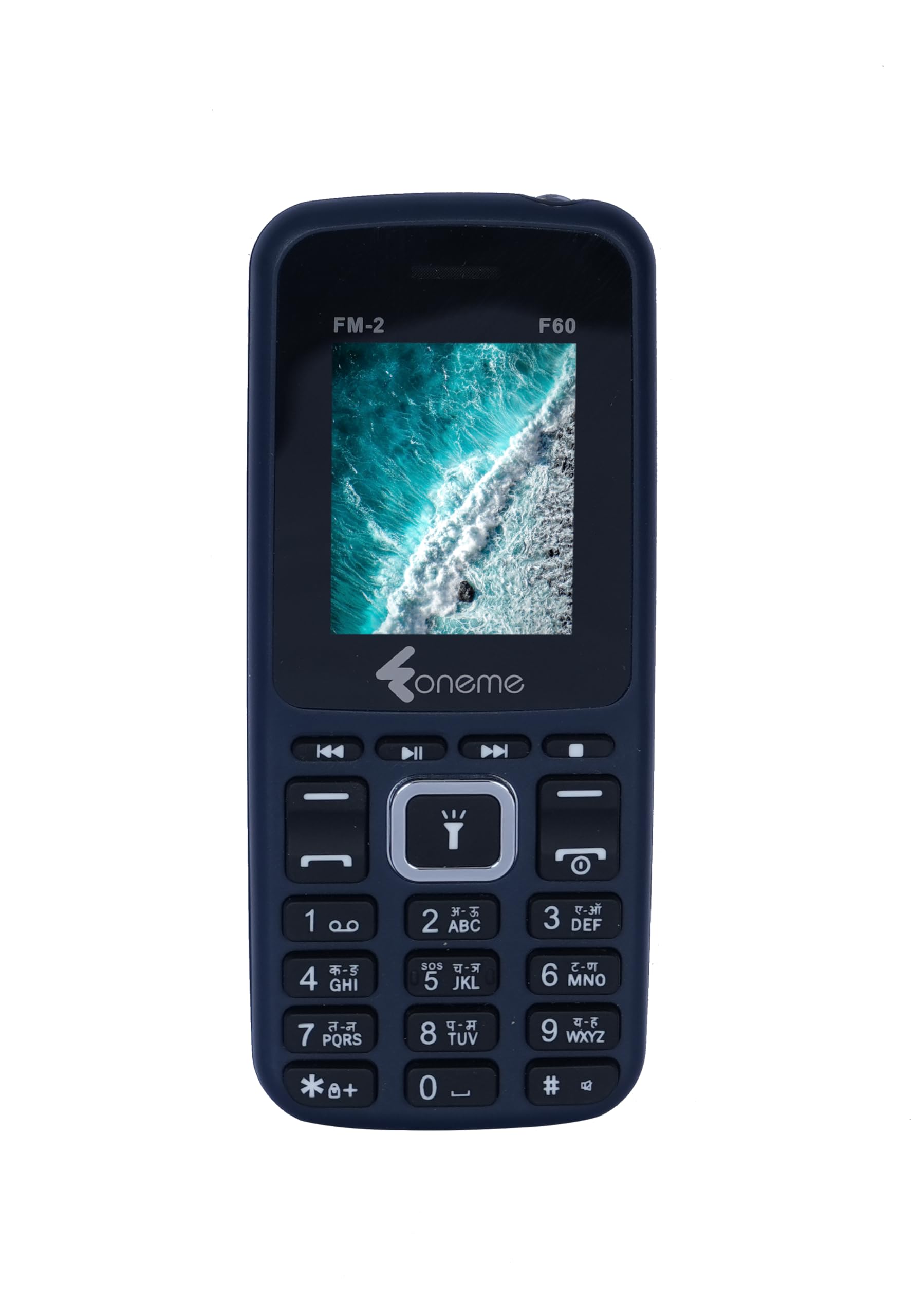 Foneme F60 Dual Sim |Keypad Mobile| with 1.8" Display | Voice Changer | Auto Call Recording | Long Lasting Battery | Wireless FM | Digital Camera | Feature Phone | Torch | Blue