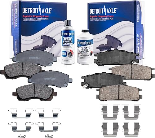 Miniatura 128 de Detroit Axle - Pastillas de freno traseras para Chevrolet Captiva Sport Equinox GMC Terrain Pontiac Torrent Saturn Vue XL-7, Pastillas de freno de