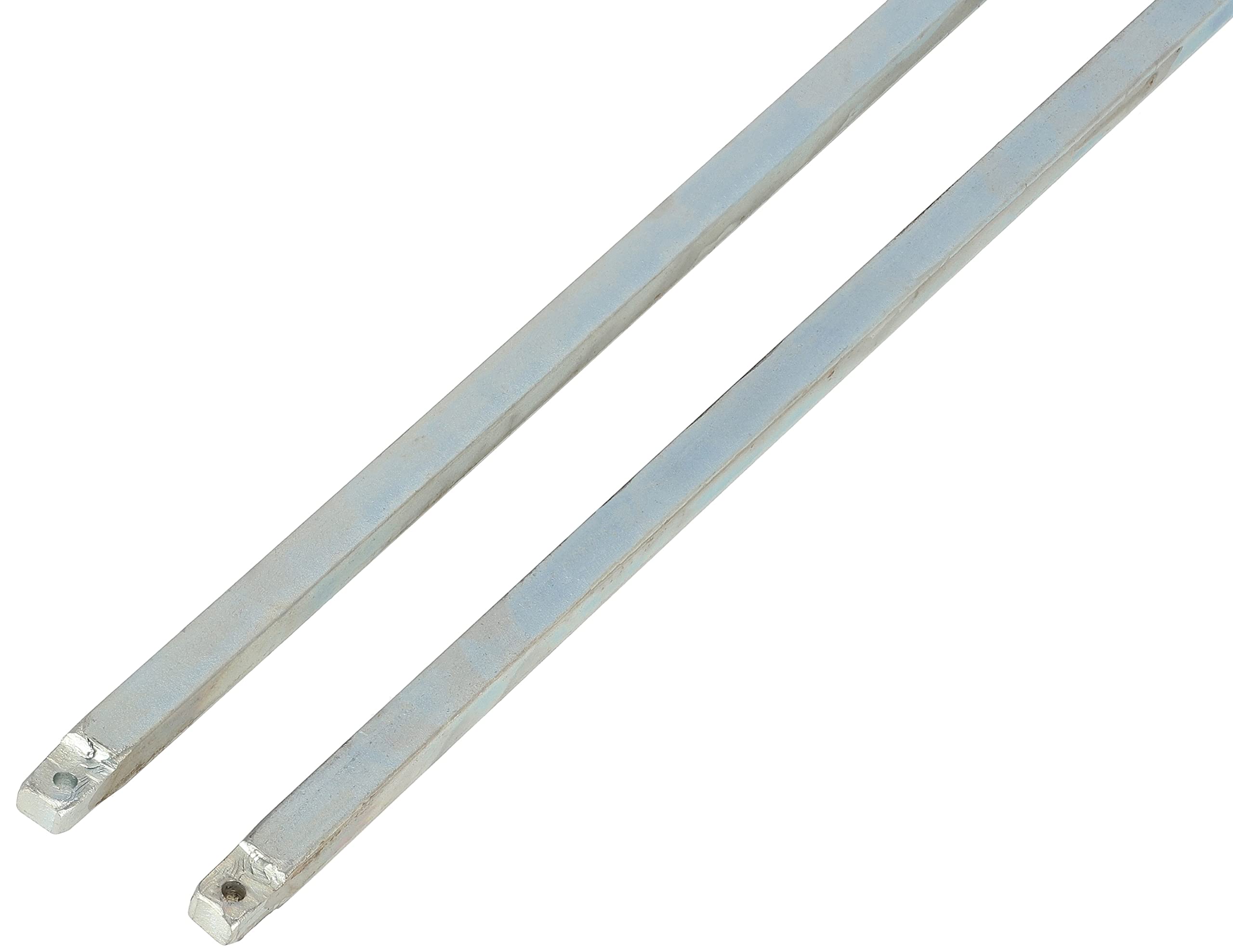 KOTARBAU® Cerradura de puerta de garaje galvanizada para puertas osciladas, 215 cm, color blanco