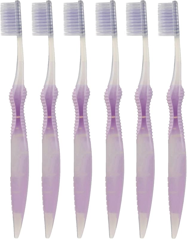 Sofresh Flossing Toothbrush - Adult Size | Your Choice of Color | (6, Purple)
