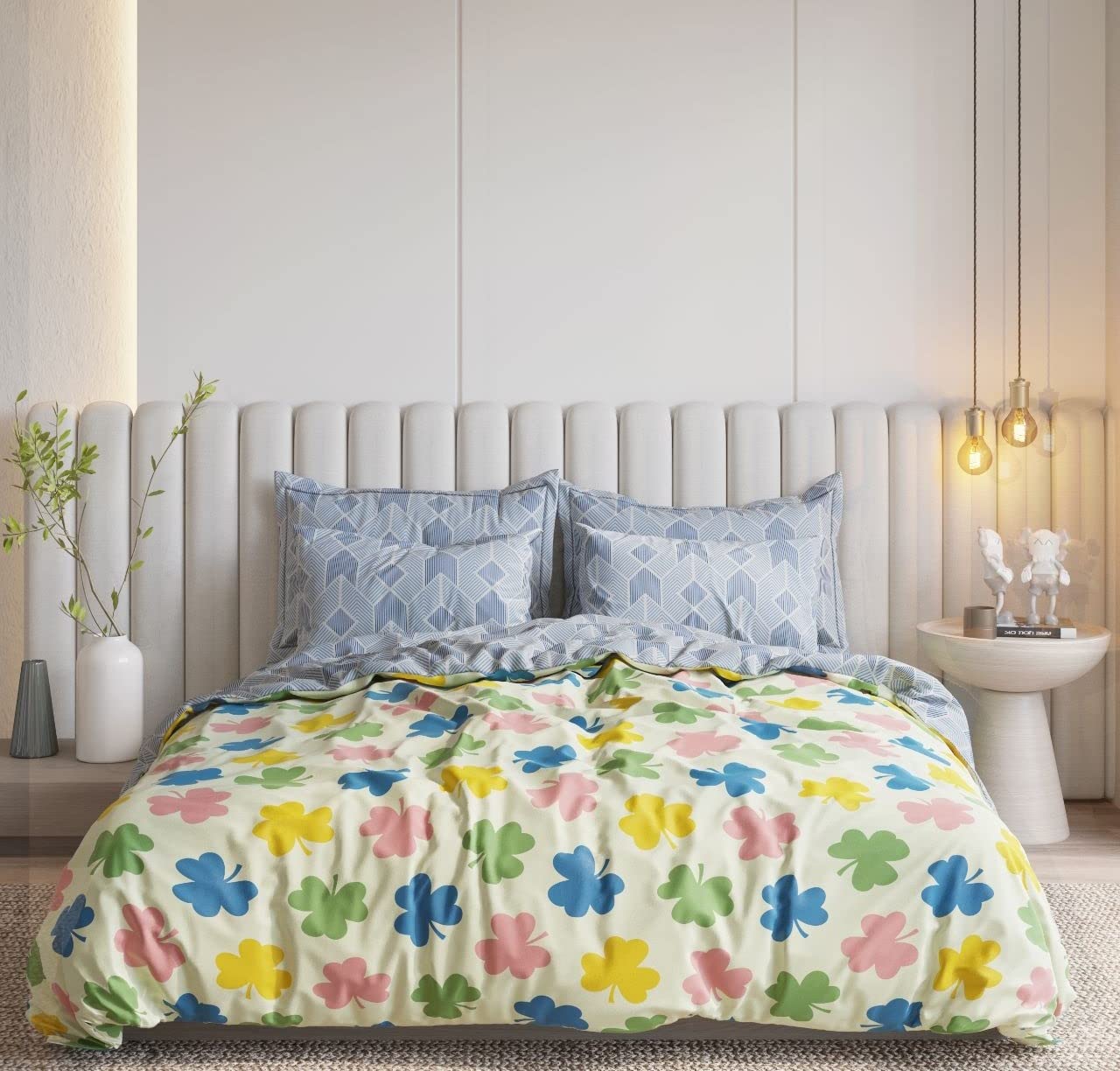 MORADO Polycotton Double Bed/Duvet Cover/Rajai Cover/Blanket Cover with Zipper (90x100 Inchs, Multicolor)-image-42