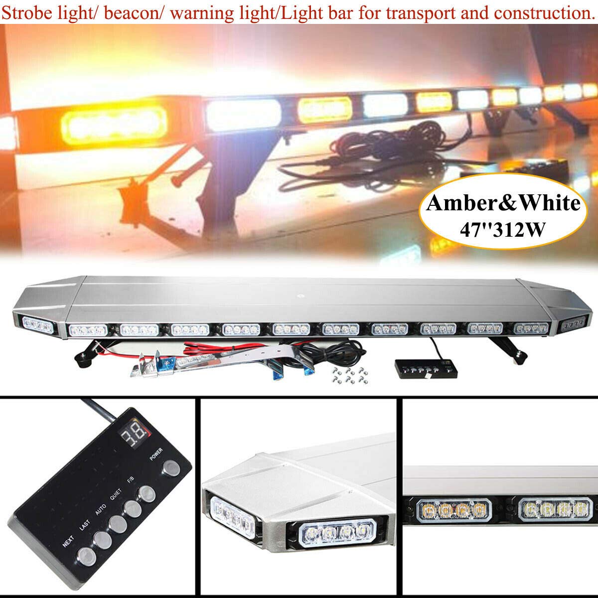 Buy SUDEG Rooftop Emergency Warning Lights Bar Heavyduty Rooftop