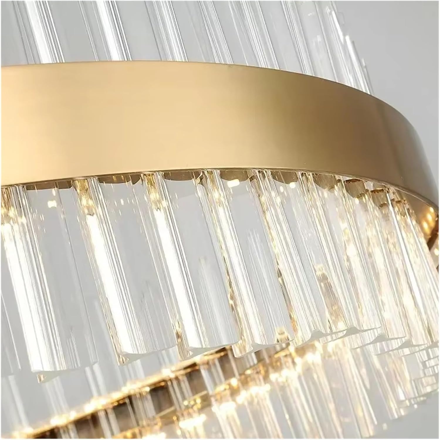 Modern Crystal Chandelier K9 LED Ring Home Kitchen Bedroom Living Room Decoration Mall Interior Lighting,Indoor Illumination