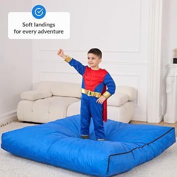 ODOXIA Sensory Crash Pad for Kids | Big 152 x 152 cm Or 122 x 91 cm | Autism Crash Mat for Children | Soft Landing for Jumping & Play | Crashpad | Giant Kids Foam Mat | Also for Climbing & Gymnastics