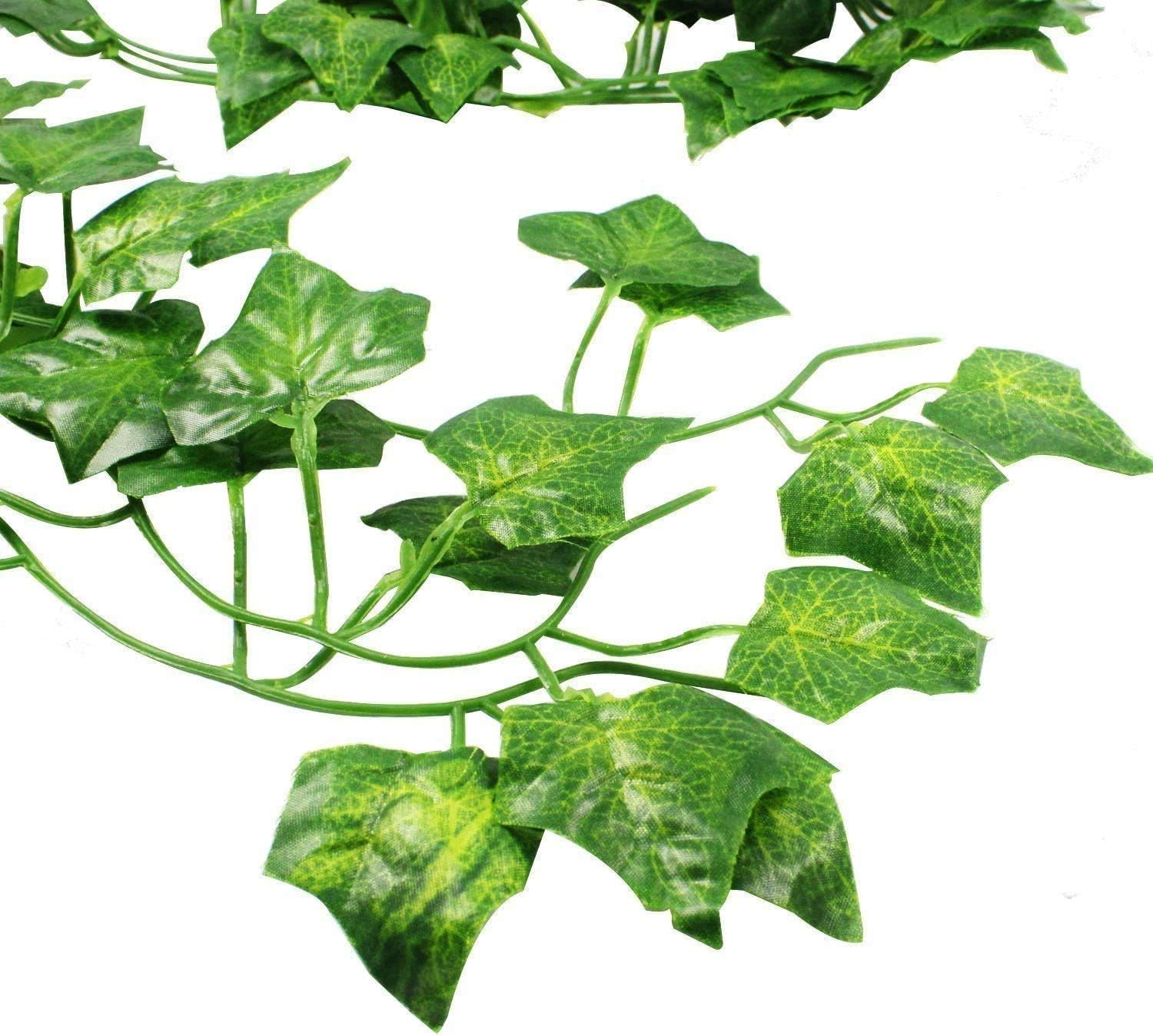SO CAL PRO Fake Ivy Leaves Artificial Ivy Greenery Vines for Room Decor Leaves Room Decor Fake Leaves Ivy Eucalyptus Garland Faux Vines Wedding Decor (36 Strands of Ivy)