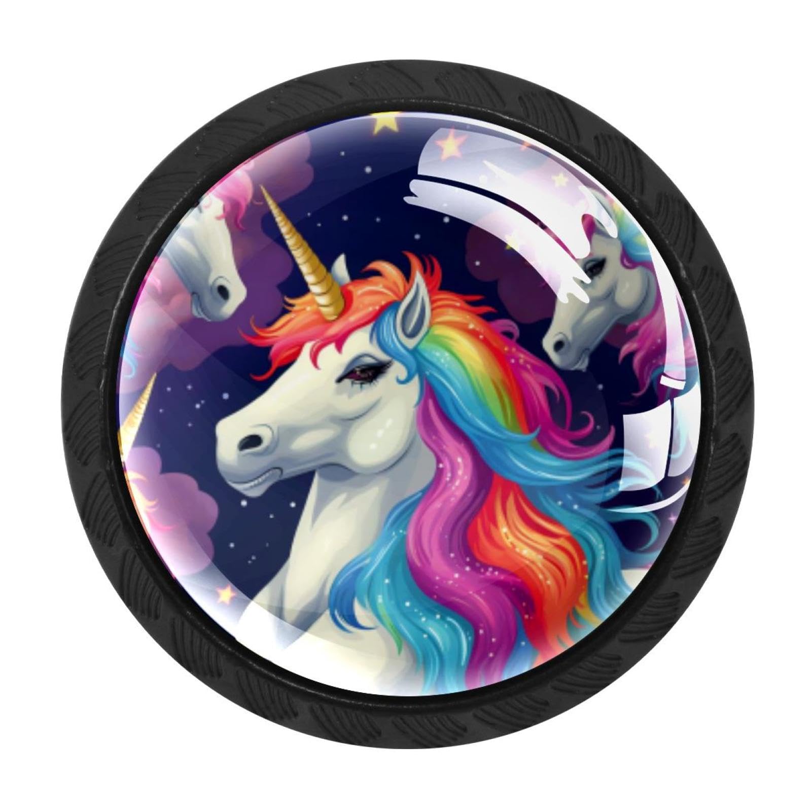 Chenzzzz Multicolored 14 4 Pack Rainbow Unicorn Drawer Knob Cabinet Hardware