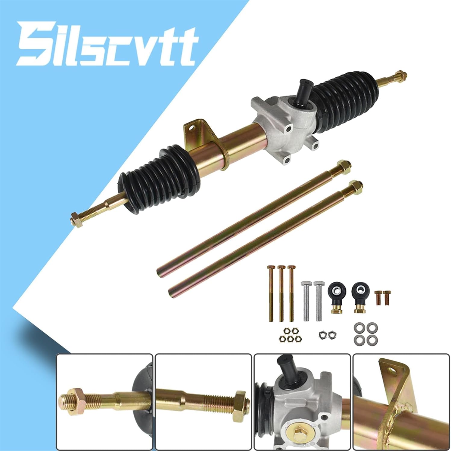 Silscvtt Steering Rack and Pinion with Tie Rod Ends Replacement for Polaris Ranger 500 XP 700 800 4x4 2009-2011 1823338