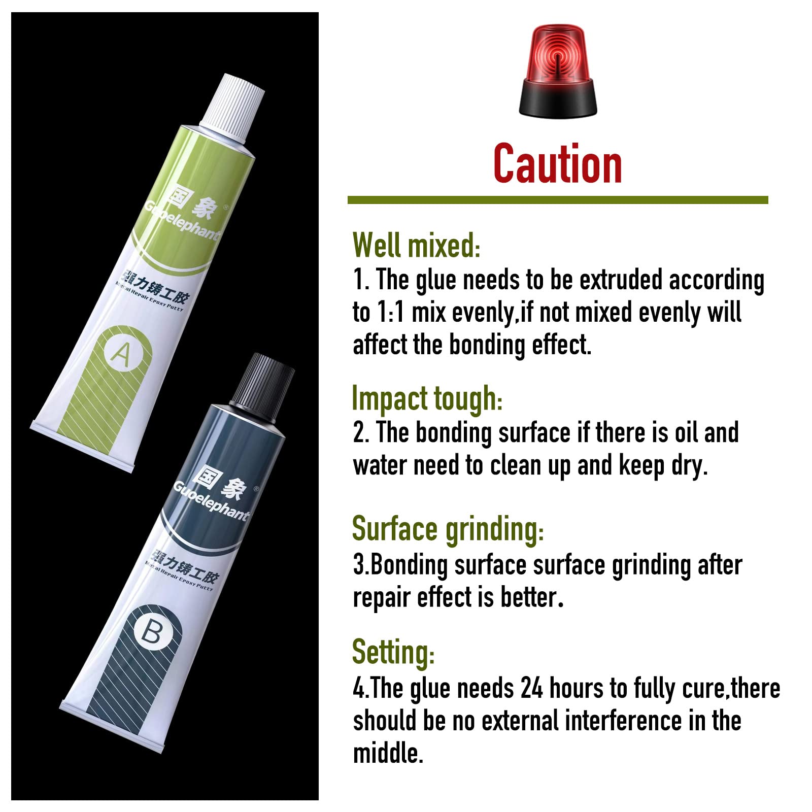 Metal Glue, 100g Heavy Duty Epoxy Resin Glue, Welding Metal, Plastic