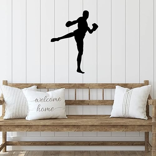 Miniatura 4 de Letrero de metal cortado con láser, decoración de pared, decoración del hogar, para dormitorio, gimnasio, estudio, gimnasio, gimnasio, manualidades,