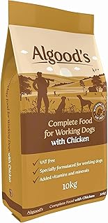 Algood's Complete Dry Dog Food with Chicken 10kg, High Protein Dog Food Dry for Working Dogs, Dog Biscuits for Large and Small Breeds