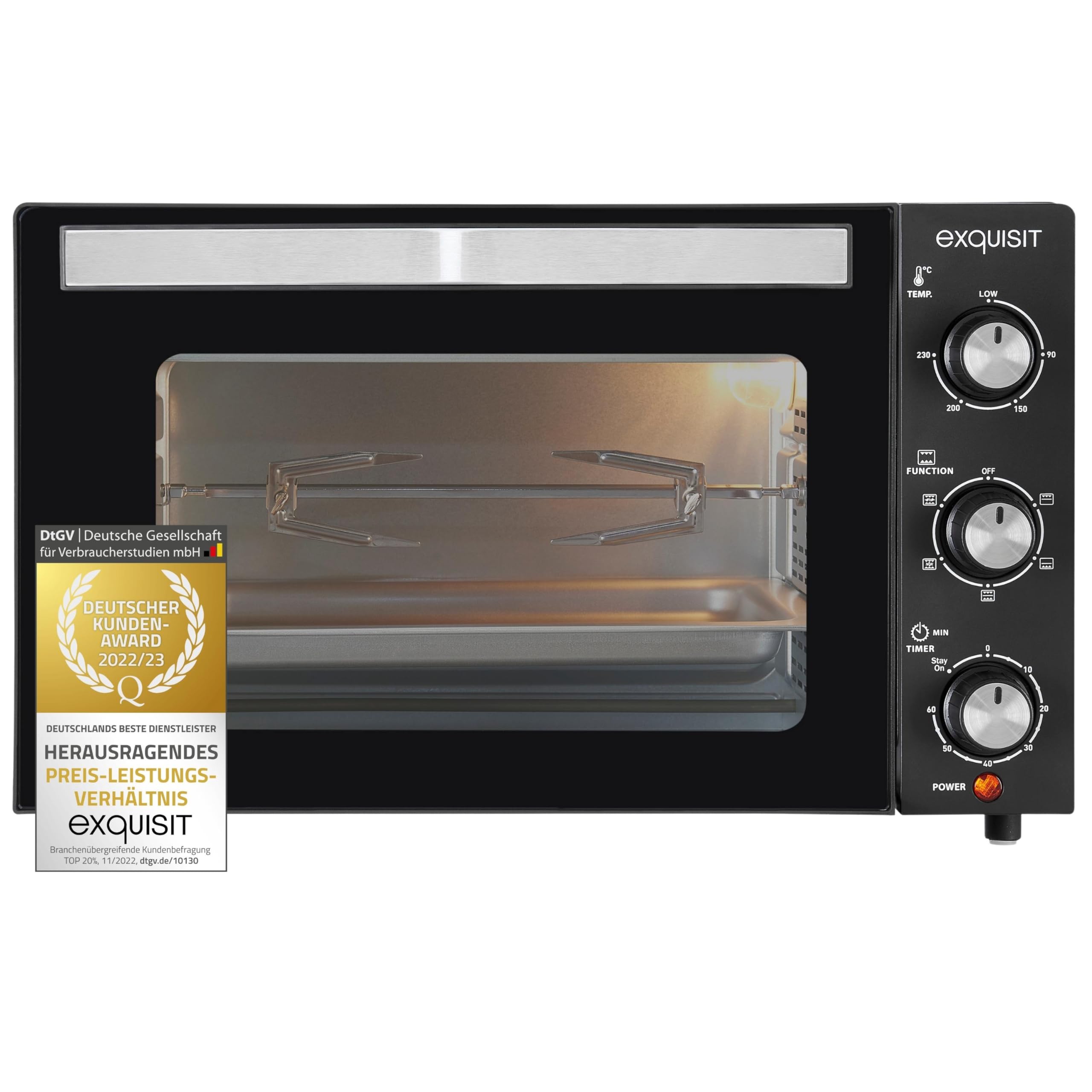Exquisit 3302 MO 3301 sw, Acero Inoxidable
