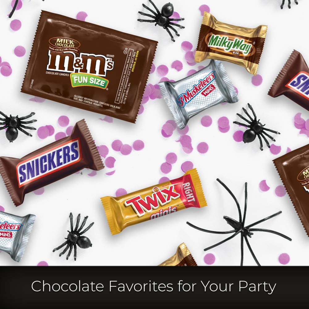 Mars Chocolate Favorites Halloween Candy Bars Variety Mix Bag (TWIX, MILKY WAY, SNICKERS, 3 MUSKETEERS, M&M'S Brands), 112.82 Oz, 375 Pieces : Grocery & Gourmet Food