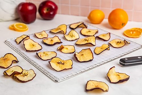 Vista 7 de Hojas deshidratadoras de silicona (paquete de 6) Accesorios deshidratadores para Cosori, Excalibur, Magic Mill- Bandejas de malla fina - tapetes