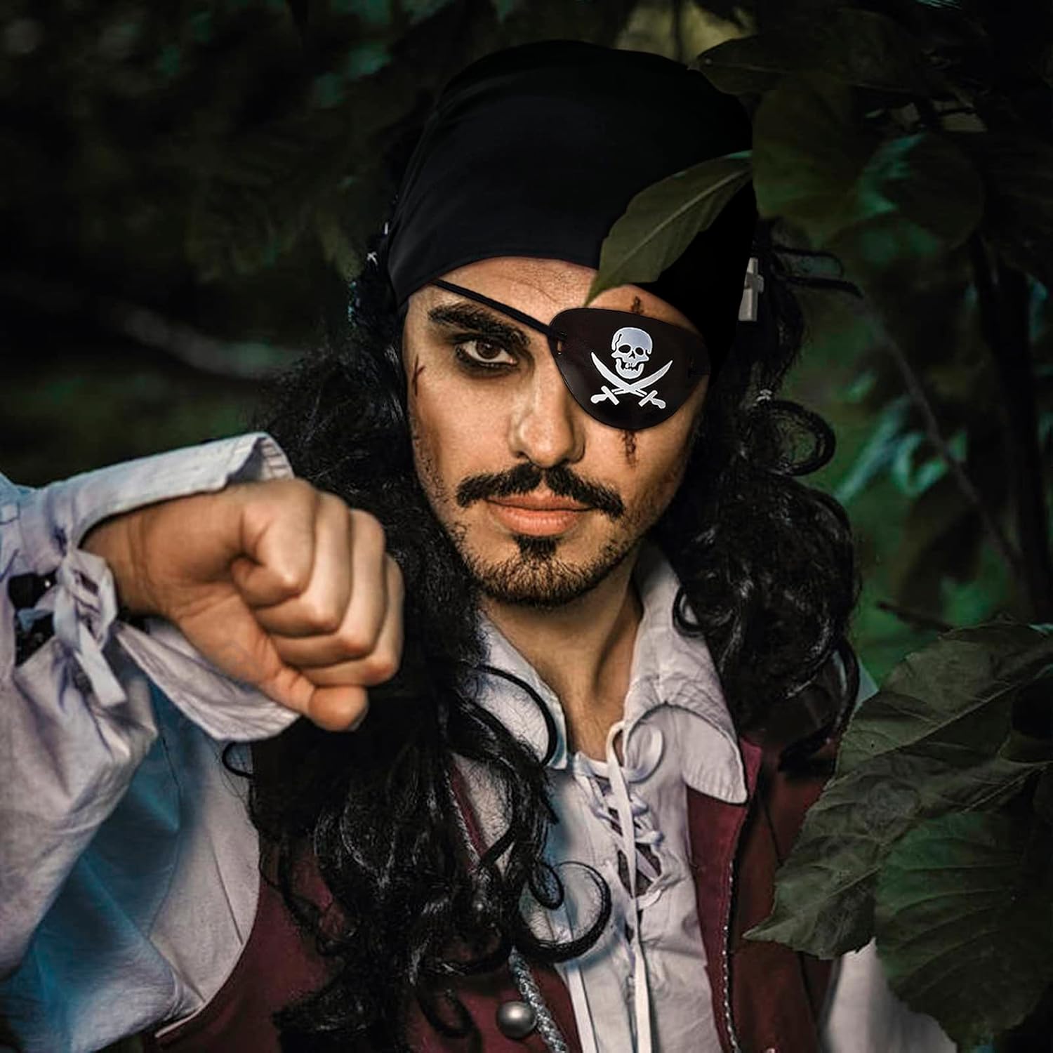 Pirate Halloween Costume, Pcs Set with Head Scarf, Kenya Ubuy