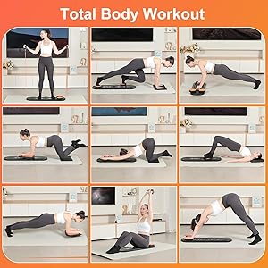 VBZP Pilates Board - Pilates Reformer Set, Portable and Foldable Pilates Board for Home Workout, Multifunctional Pilates Board for Women, Pilates Reformer Machine for Home Exercise