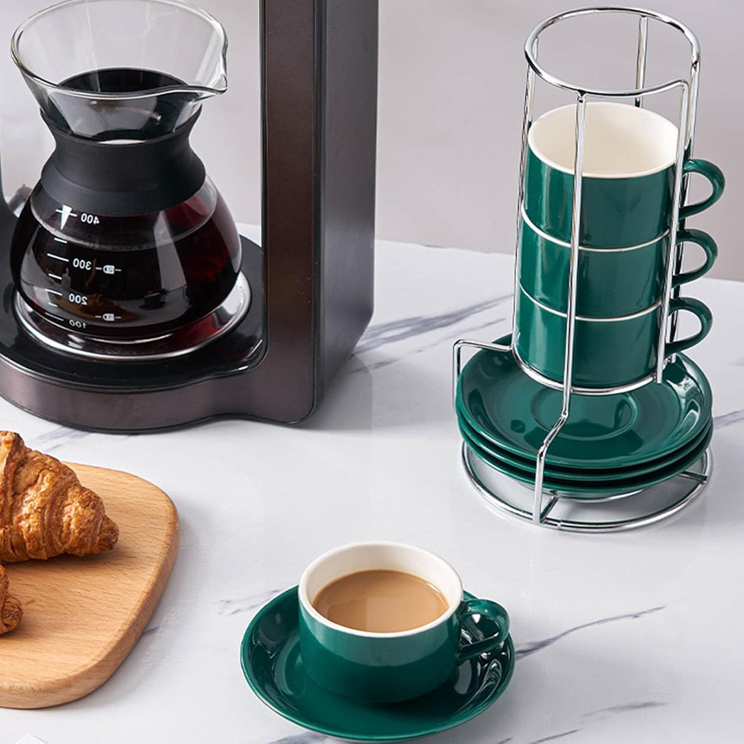 Premium Ceramic Cup Set 8oz Elegant Plan Permanent Construction for Permanent Use in Kitchen Otherwise Dining Settings Flexible Drinkware