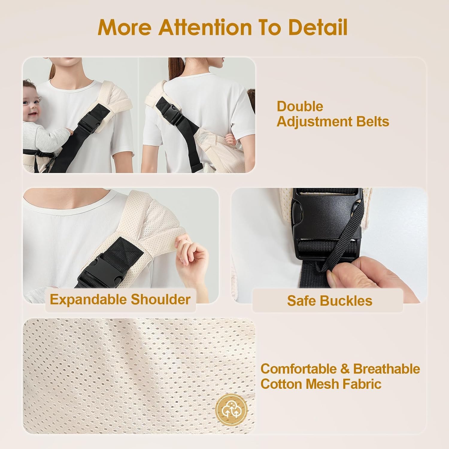 MISSWISDOM Toddler Sling Carrier, Adjustable Baby Carrier Sling 8-40 lbs, Lightweight Toddler Carrier Baby Sling Carrier, Toddler Hip Carriers One Size Fits All, Pink