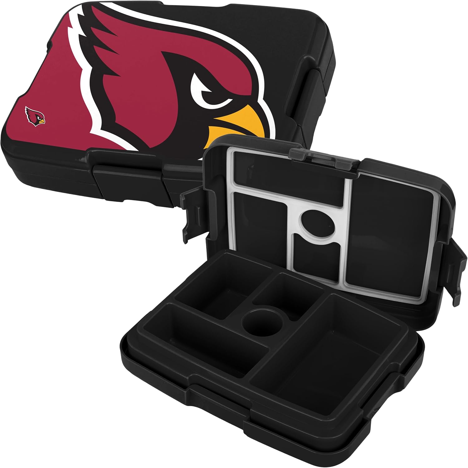 FOCO NFL Unisex-Adult Officially Licensed 2-Tone Big Logo Team Color Football Leak Proof 5 Compartment Bento Lunch Box - Philadelphia Eagles