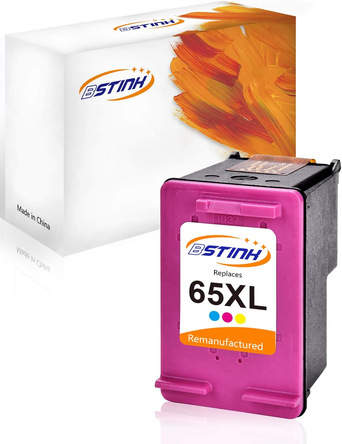 BSTINK Remanufactured Ink Cartridges for HP 65XL 65 XL Compatible with DeskJet 3755 3720 3722 3723 3730 3732 3752 3758 All-in-one Printer,1 Tricolor BSTINK Remanufactured Ink Cartridges for HP 65XL 65 XL Compatible with DeskJet 3755 3720 3722 3723 3730 3732 3752 3758 All-in-one Printer,1 Tricolor