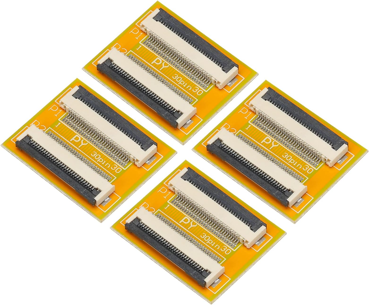 FFC FPC Extension Board PCB Extend Zip HDD Connector 30 Pin 0.5mm Pitch Single Side for LCD 3D Printer Camera DVD TV Laptop Pack of 4