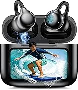 イヤホン Bluetooth ワイヤレスイヤホン【2026年の衝撃作·ディスプレイ付きのイヤーイヤホンが登場】次世代タッチスクリーン操作 骨伝導イヤホン超え イヤーカフ 開放型設計 Bluetooth6.0 UFT3.0完全防漏音 500mAh大容量 NSQVP4.0音質補強 歌詞リアルタイム表示 通話ノイズキャンセリング Type-C急速充電 通勤/スポーツ/ビジネス対応