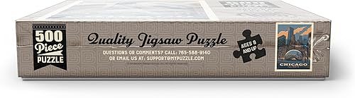 Miniatura 10 de MyPuzzle Chicago, IL Magic Bean, Vintage Poster - Rompecabezas prémium de 500 piezas para adultos