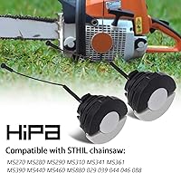Vista 6 de Hipa Tapa de combustible y tapa de aceite para motosierra STHIL MS290 MS310 MS390 MS270 MS280 MS341 MS361 MS440 MS460 MS880