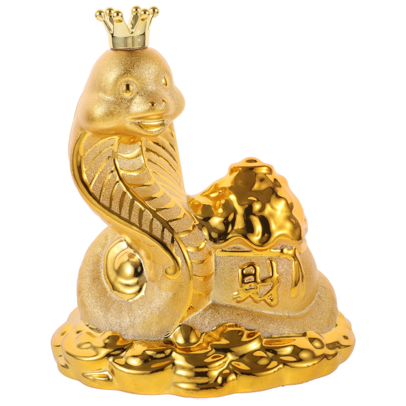 Boîte d'épargne serpent en céramique Hohopeti comme décor de prospérité