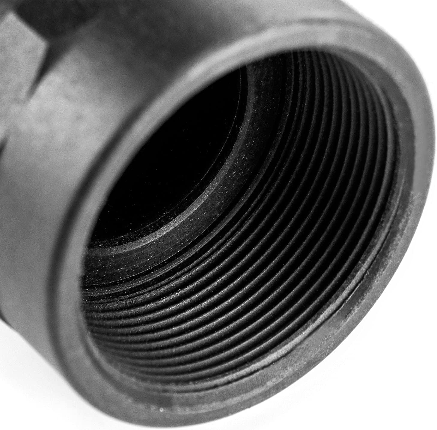 QWORK 200D90 Polypropylene Cam and Groove Hose Fitting, 2 Pack 90 Degree Elbow Fitting, Used to Connect Two Hoses or Pipes, 2" Female Coupler x NPT Female