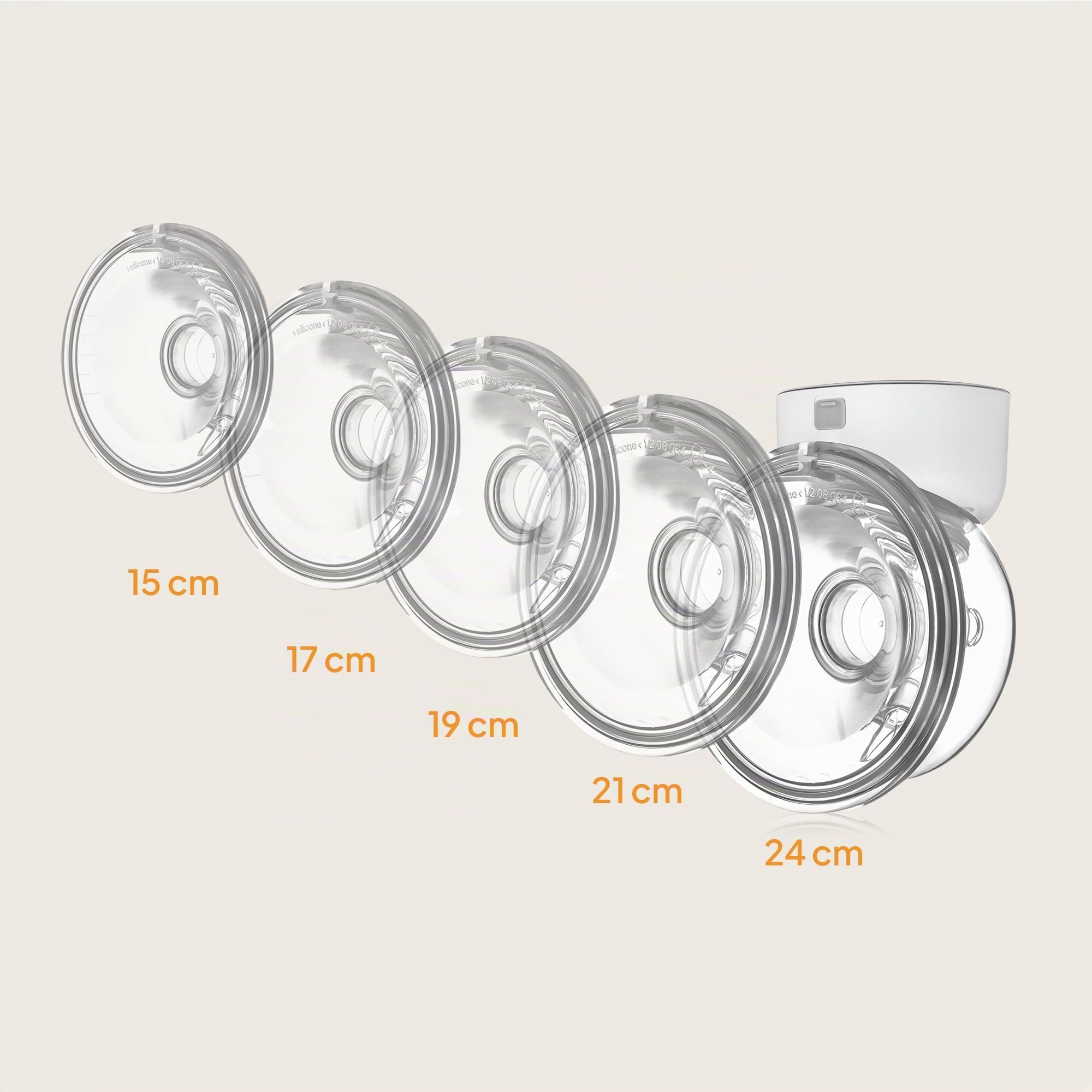 Lionelo Fidi Free Simple Tire-Lait Électrique Portable Mains Libres 180 ml | 2 phases, 9 niveaux, autonomie 180 min, 5 téterelles en silicone 15–24 mm, écran numérique, minuterie, pause, USB-C, sans BPA