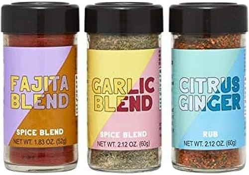 Kamenstein Fajita de especias, ajo, mezcla de jengibre y cítricos, juego de 3