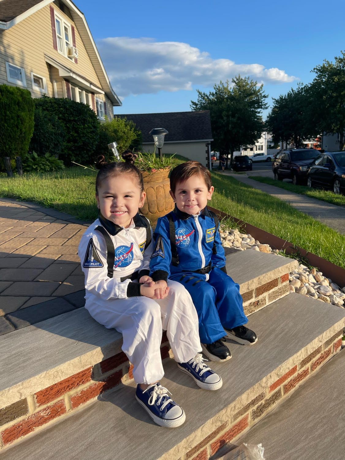 Astronaut Costume for Kids, Space Costume Space Suit for Boys Girls NASA Astronaut Cosplay Role Play Dress Up - Image 4