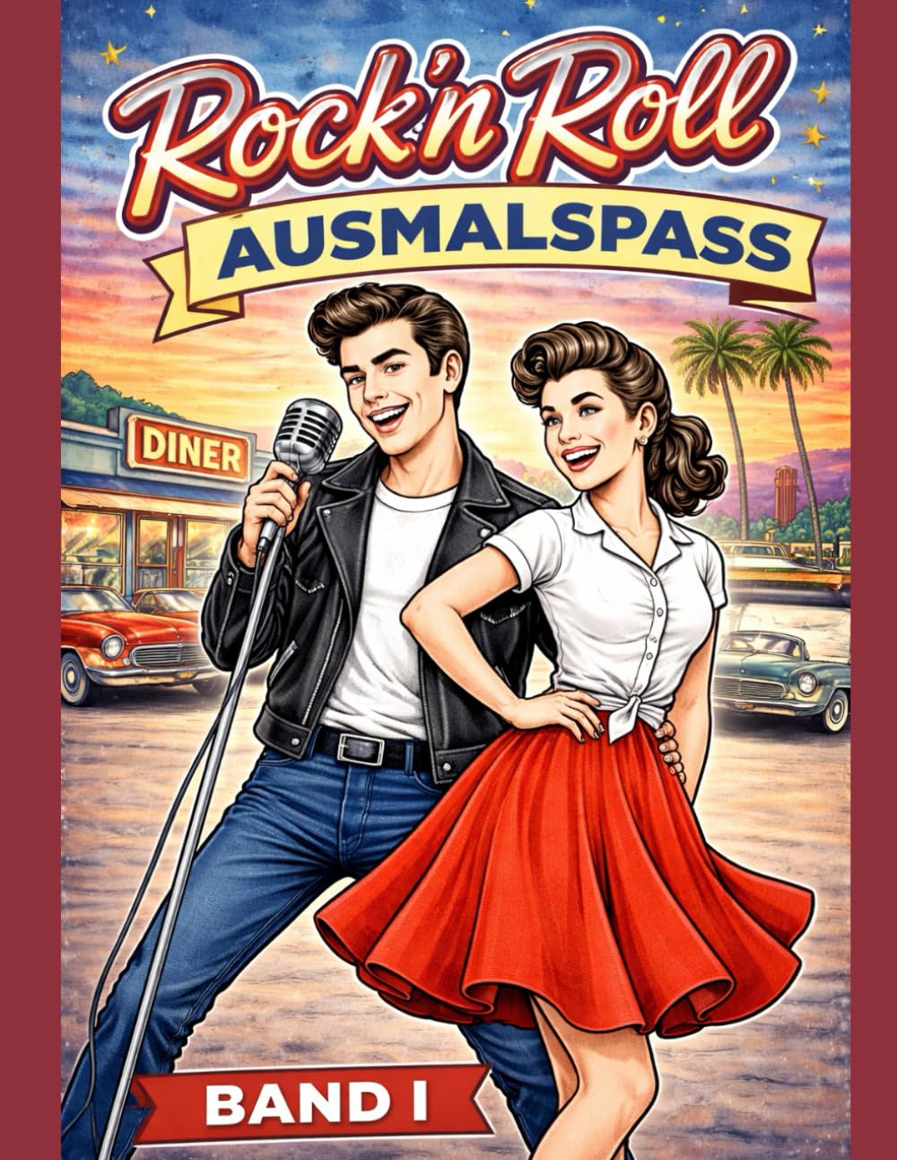 Rock'n'Roll Ausmalspass