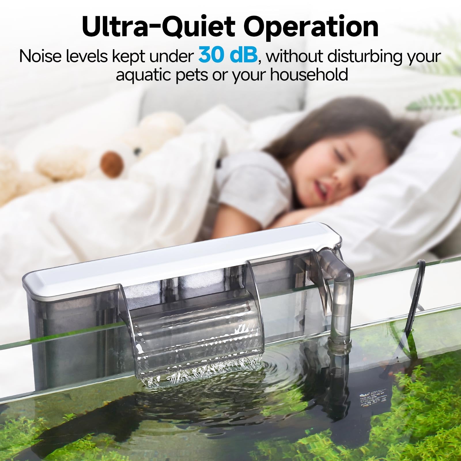 AQQA Filtre d'aquarium (8 W)