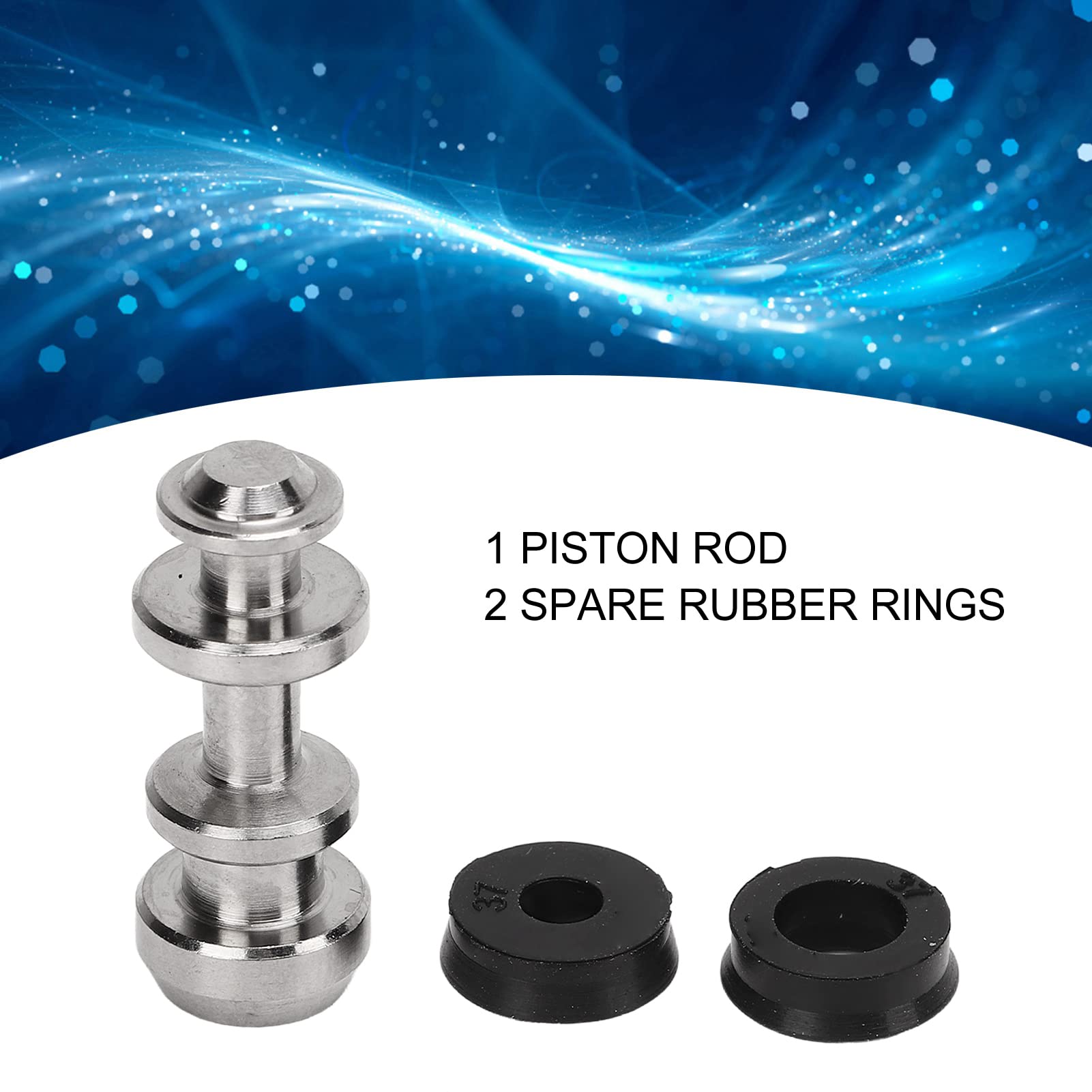 OUKENS Risk Tige De Piston De Frein De Vélo, Piston De Levier De Frein à Disque Hydraulique en Alliage De Titane Robuste, Pièces De Réparation De Bague D'étanchéité pour XT M8000 M785 pour SLX M7000